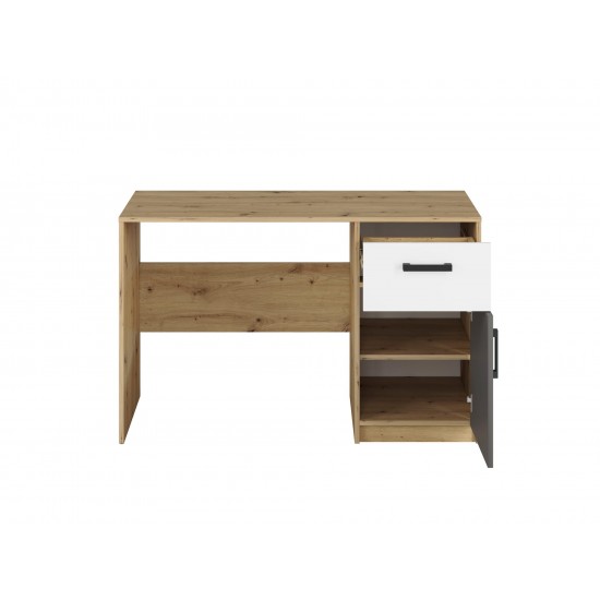 FINI 08 artisan oak body/white front/anthracite insert - desk