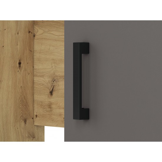 FINI 08 artisan oak body/white front/anthracite insert - desk