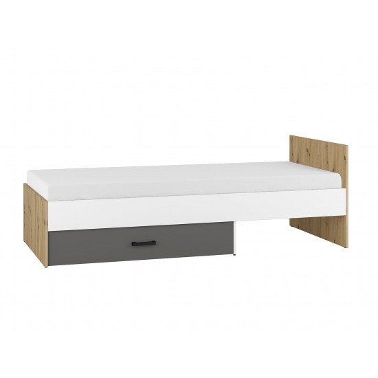 FINI 09 artisan oak body/white front/anthracite insert - bed