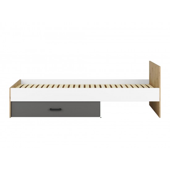 FINI 09 artisan oak body/white front/anthracite insert - bed