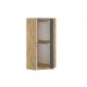 FINI 13 artisan oak body/white front/anthracite insert - corner wardrobe