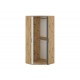 FINI 13 artisan oak body/white front/anthracite insert - corner wardrobe