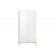 Goldin 01 Alpine white/Glossy white - wardrobe