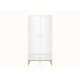 Goldin 01 Alpine white/Glossy white - wardrobe