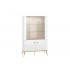Goldin 03 Alpine white/White gloss - display cabinet