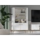 Goldin 03 Alpine white/White gloss - display cabinet