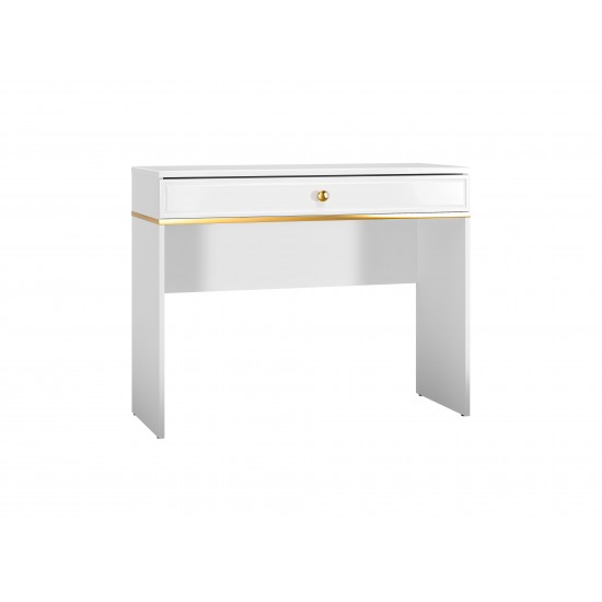 Goldin 10 Alpine white/Glossy white - dressing table