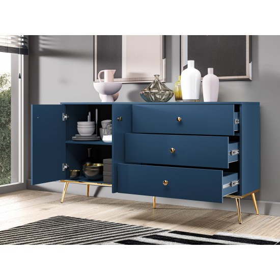 Marine 03 dark blue - 2D3S chest of drawers