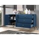 Marine 03 dark blue - 2D3S chest of drawers