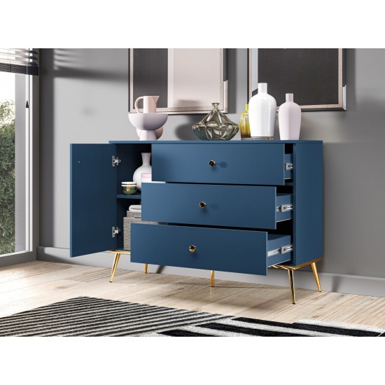 Marine 04 dark blue - 1D3S chest of drawers