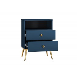 Marine 10 dark blue - 2S bedside table