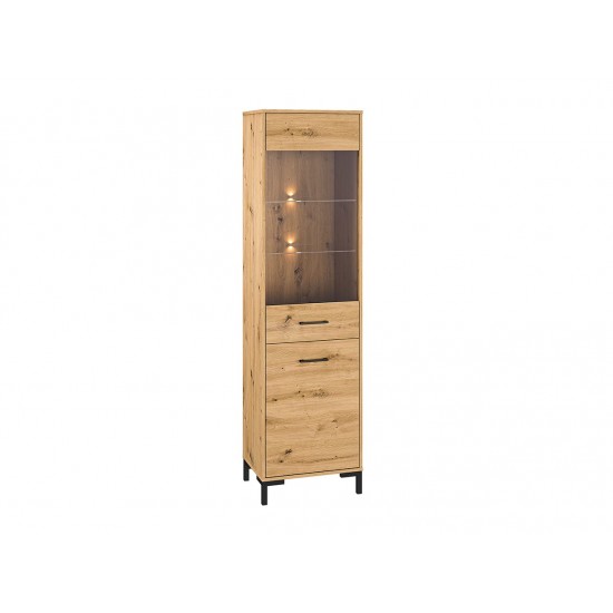 Nevio 18 Artisan oak - display cabinet