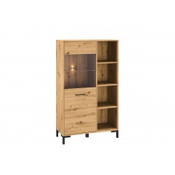 Nevio 19 Artisan oak - display cabinet
