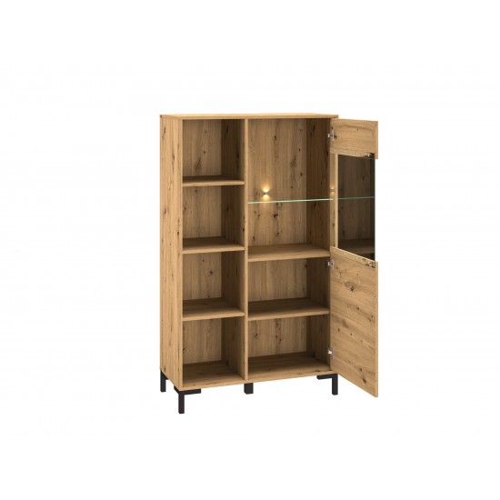 Nevio 19 Artisan oak - display cabinet