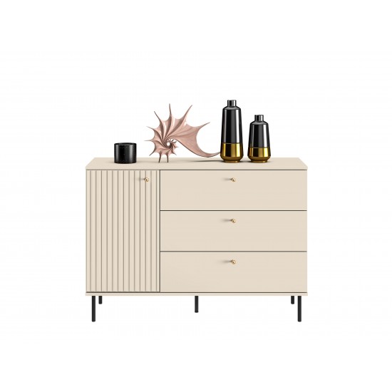 Sophie 05 cashmere - chest of drawers 1D3S