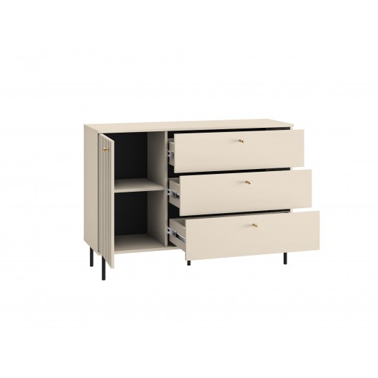 Sophie 05 cashmere - chest of drawers 1D3S