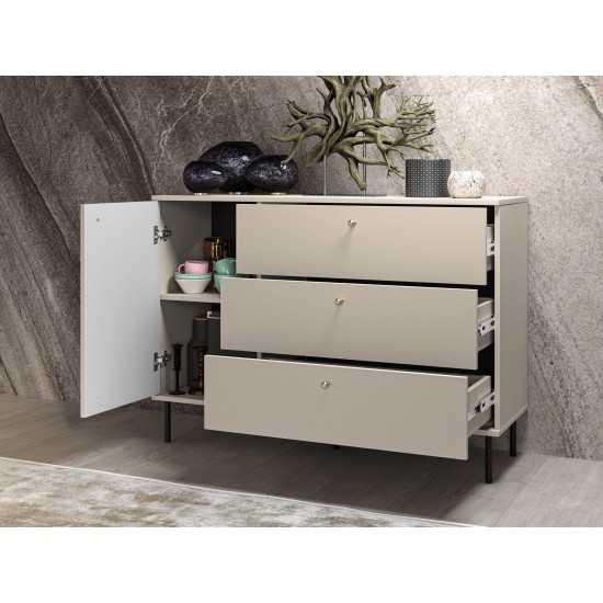 Sophie 05 cashmere - chest of drawers 1D3S