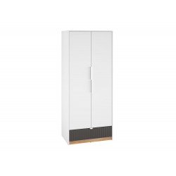 Torino 02 Alpine white/castello honey/graphite matt - wardrobe