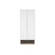 Torino 02 Alpine white/castello honey/graphite matt - wardrobe