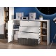 Torino 06 Alpine white/castello honey/graphite matt - chest of drawers