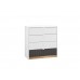 Torino 07 Alpine white/castello honey/graphite matt - chest of drawers
