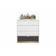 Torino 07 Alpine white/castello honey/graphite matt - chest of drawers