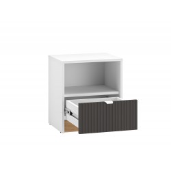 Torino 09 Alpine white/castello honey/graphite matt - bedside table