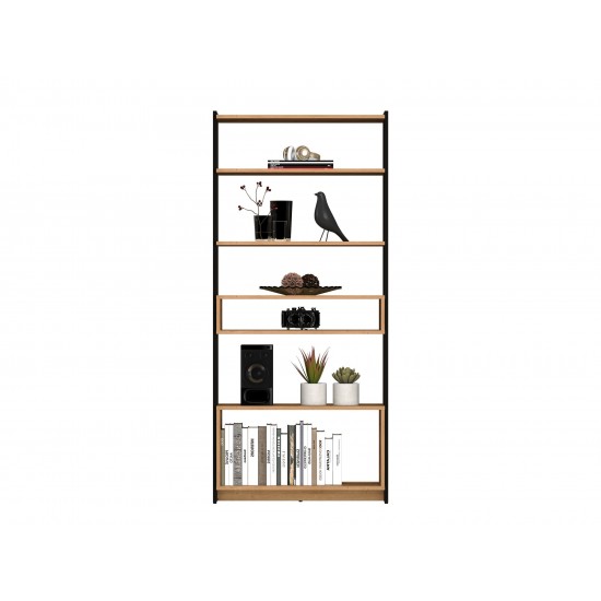 TRIS 04 artisan oak/black - shelf