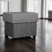 Pouf Tabit Combination of light and dark gray