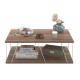 Coffee table TARS Walnut Chromium