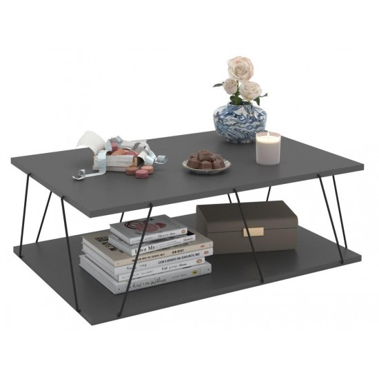 Kafijas galdiņš TARS Antracīta melns