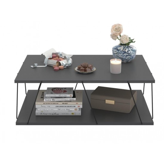 Kafijas galdiņš TARS Antracīta melns