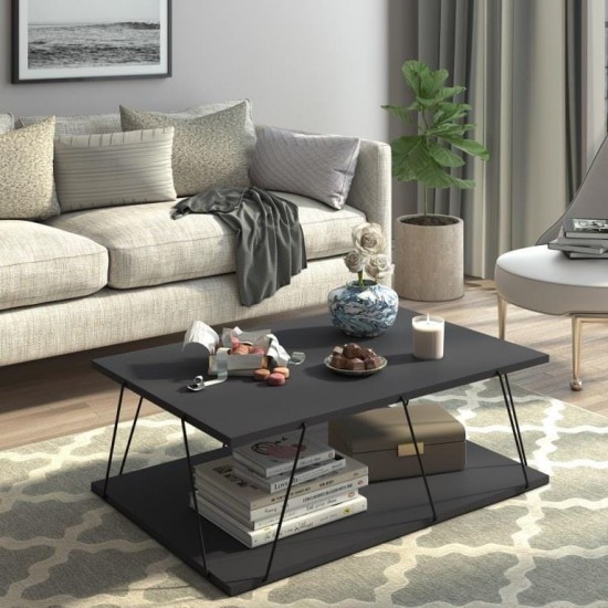 Kafijas galdiņš TARS Antracīta melns