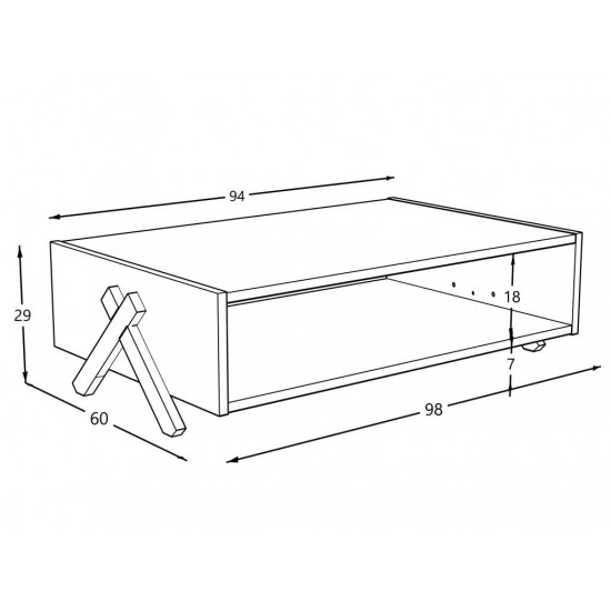 Kafijas galdiņš KIPP White