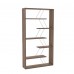 Bookcase TARS Walnut Chromium