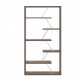 Bookcase TARS Walnut Chromium