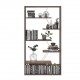 Bookcase TARS Walnut Chromium