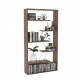 Bookcase TARS Walnut Chromium