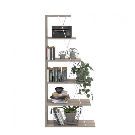 Small bookcase TARS Sonoma White