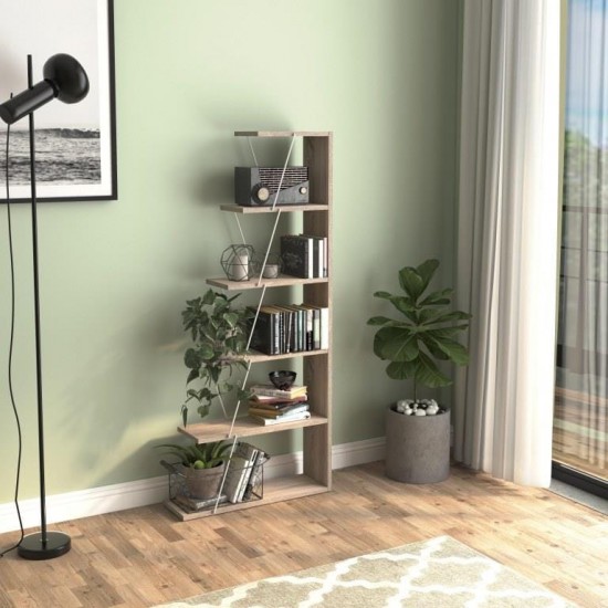 Small bookcase TARS Sonoma White