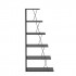 Small bookcase TARS Anthacite Black