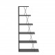 Small bookcase TARS Anthacite Black