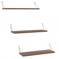 Sienas plaukts ALTAI Walnut Chromium