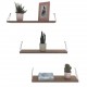 Wall shelf ALTAI Walnut Chromium
