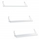 Wall shelf ALTAI White Chromium