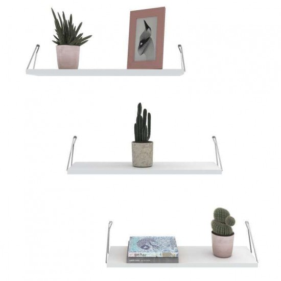 Wall shelf ALTAI White Chromium