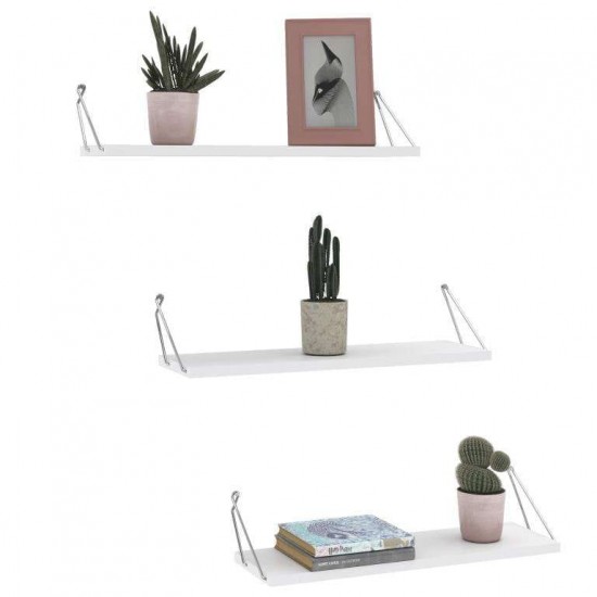 Wall shelf ALTAI White Chromium