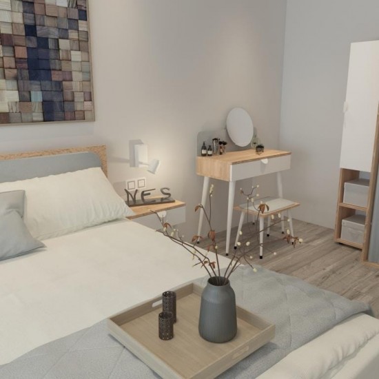 Tualetes galdiņš Nr.1 ​​KRELL Sonoma White