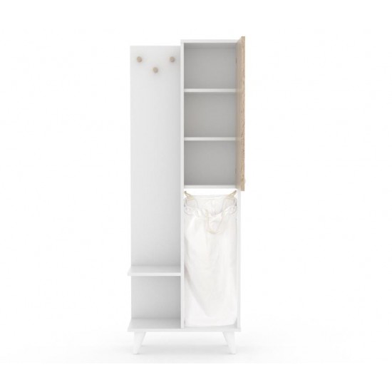 Bathroom cabinet KUBAN Sonoma White