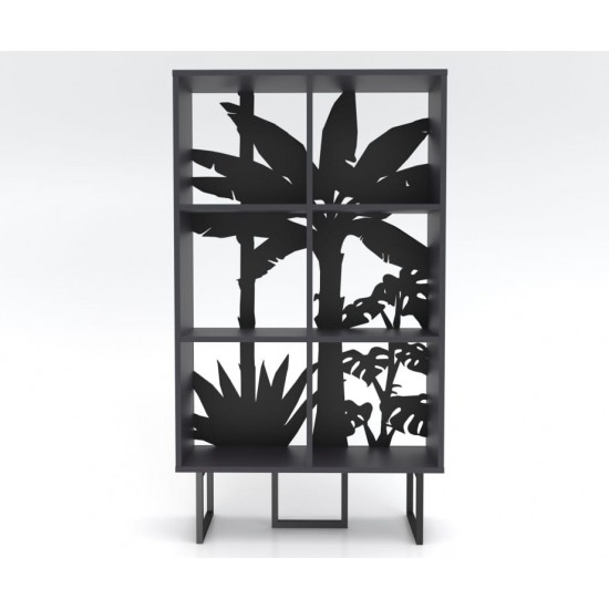 Bookcase TUDO Anthracite Black